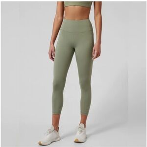 Athleta Elation Train 7/8 Tight Leggings Women's Size Small S Olive